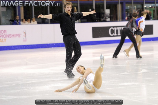 2013-02-28 Milano - World Junior Figure Skating Championships 0183 Marcelina Lech-Jakub Tyc POL
